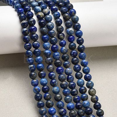 Natural Lapis Lazuli Beads Strands G-F561-5mm-G-1