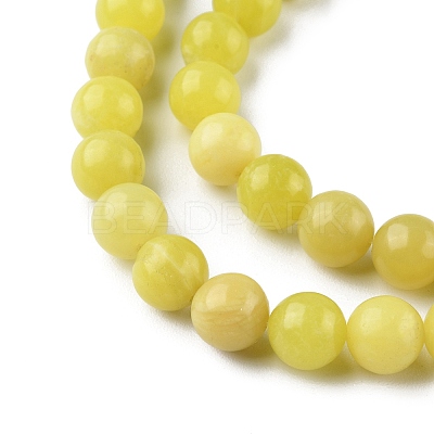 Natural Lemon Jade Beads Strands G-G0003-C02-A-1