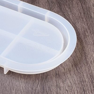 DIY Oval Storage Tray Silicone Molds DIY-B076-02B-1