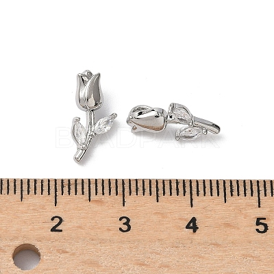 Brass Micro Pave Cubic Zirconia Pendants KK-L260-08P-1