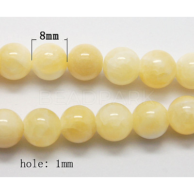 Natural Yellow Jade Beads X-G-Q277-1-1