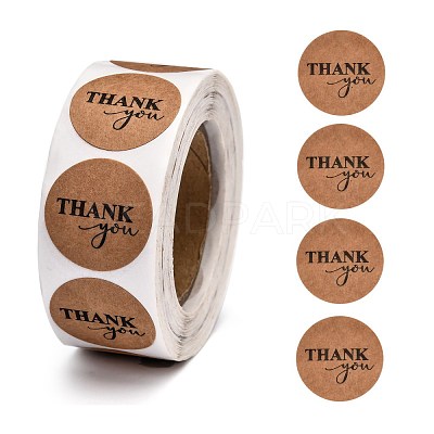 1 Inch Thank You Stickers X-DIY-L028-A26-1