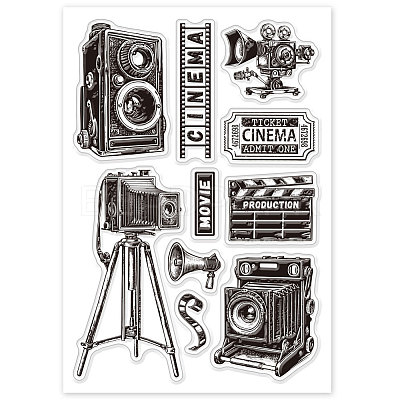 Custom Summer Theme PVC Plastic Clear Stamps DIY-WH0631-0518-1