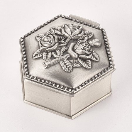 European Classical Princess Jewelry Boxes OBOX-WH0004-09-1
