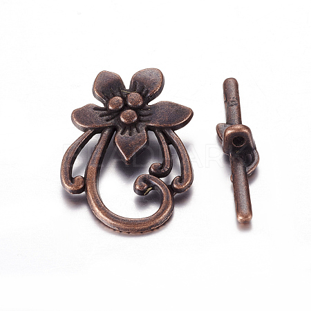 Tibetan Style Toggle Clasps LS-RLF0677Y-1