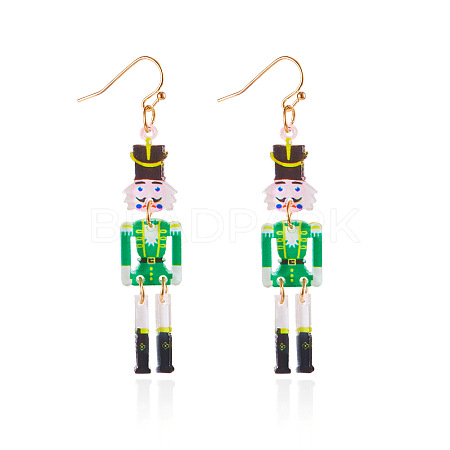 Christmas Theme Acrylic Human Dangle Earrings FS-WGA2E6F-05-1