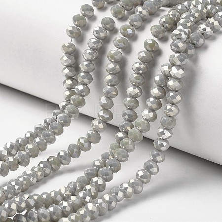 Electroplate Opaque Glass Beads Strands EGLA-A034-P4mm-T10-1