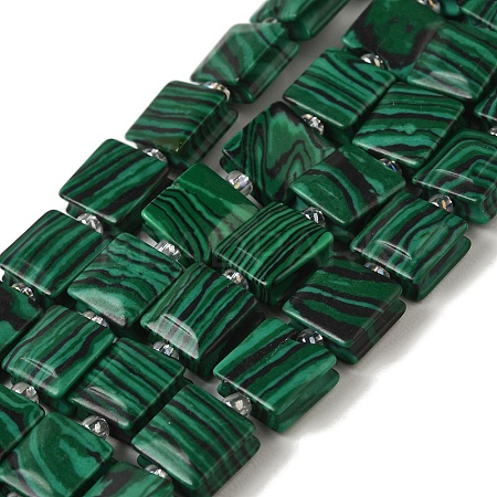 Synthetic Malachite Beads Strands G-L596-A02-01-1