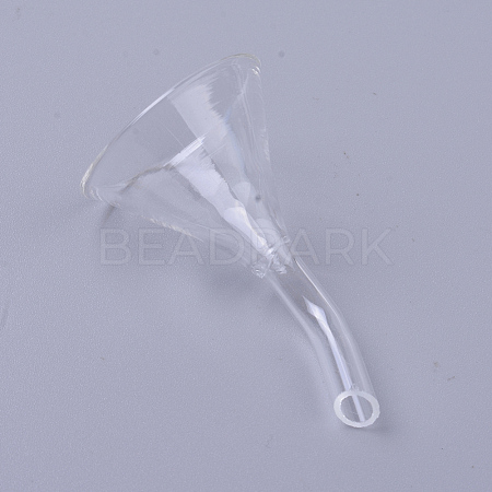 Transparent Glass Funnel Hopper AJEW-WH0104-46A-1