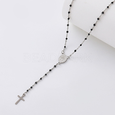 Vintage Resin Rosary Bead Necklaces XV4325-4-1