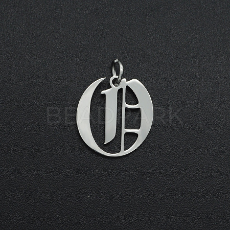 Non-Tarnish 304 Stainless Steel Pendants STAS-R111-JA565-O-1