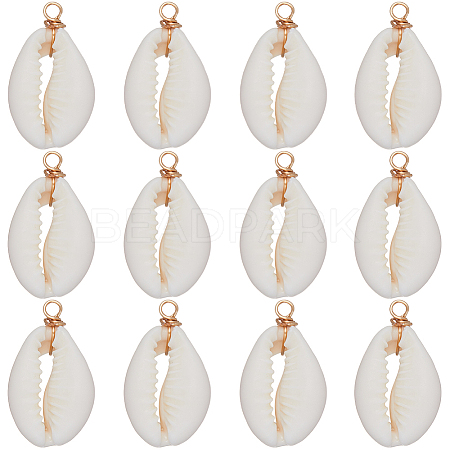 SUNNYCLUE 30Pcs Natural Cowrie Shell Pendants SHEL-SC0001-31A-1