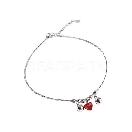 925 Thai Sterling Silver Anklets AJEW-BB60879-A-1