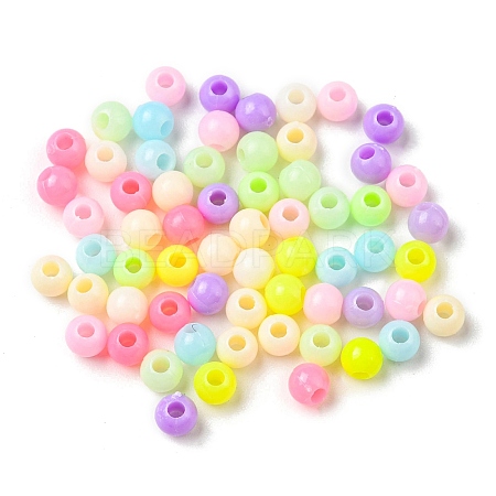 Opaque Acrylic Beads X-OACR-I006-03-1