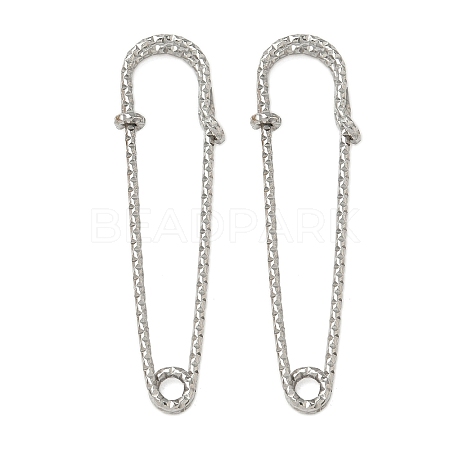 304 Stainless Steel Safety Pins Brooch Findings STAS-K252-11E-P-1
