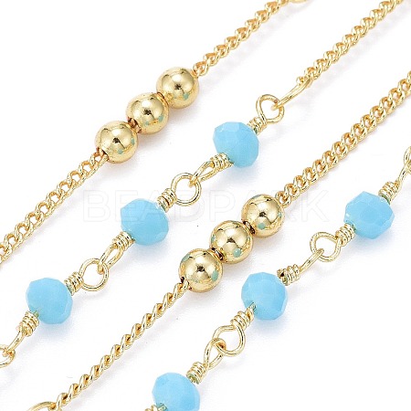 3.28 Feet Handmade Brass Curb Chains X-CHC-I035-02G-05-1