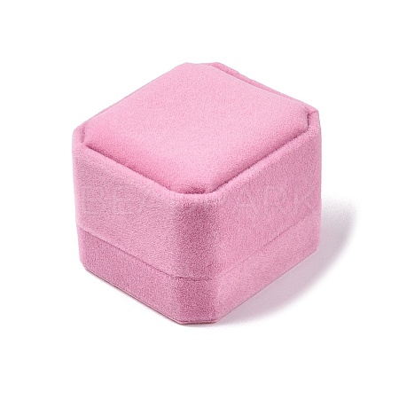 Square Velvet Ring Boxes VBOX-WH0002-01E-1