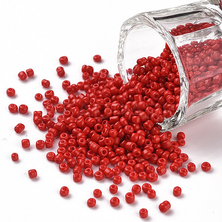 Baking Paint Glass Seed Beads SEED-US0003-2mm-K20-1