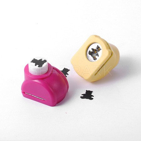 Mini Plastic Craft Punch Sets for Scrapbooking & Paper Crafts AJEW-F003-21B-1