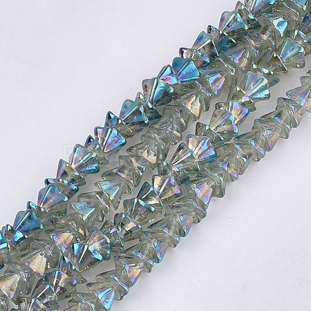 Electroplate Glass Beads Strands EGLA-T017-03D-1