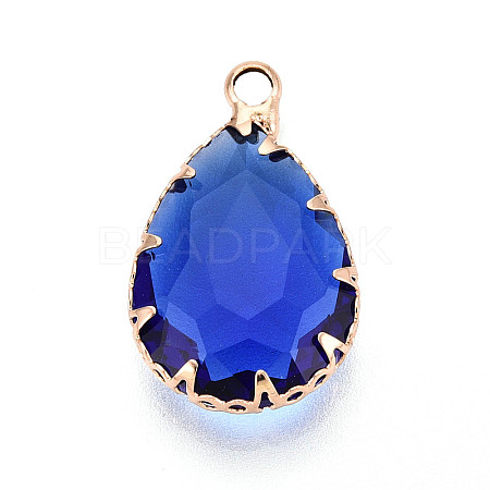 Transparent Glass Pendants KK-N283-02B-G-1