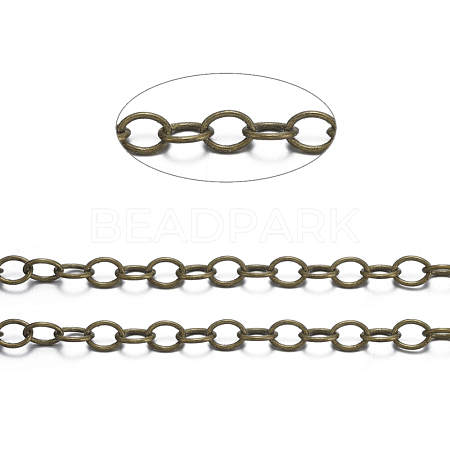 Brass Cable Chains X-CHC024Y-AB-1