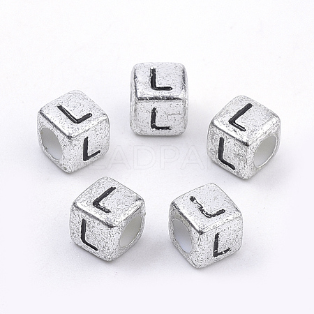 Plated Acrylic Beads PB43C9308-L-1