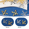 100Pcs 2 Colors Tibetan Style Alloy Pendants FIND-CA0011-58-4