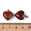 Natural Red Jasper Pendants G-T143-49G-3