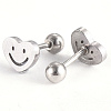 201 Stainless Steel Barbell Cartilage Earrings EJEW-R147-25-3