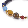 Natural Mixed Stone Beads Stretch Bracelets BJEW-JB04139-2
