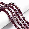 Electroplate Glass Beads Strands EGLA-A034-T2mm-B29-1