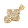 Brass Micro Pave Cubic Zirconia Pendants KK-S510-48G-04-2