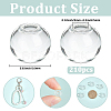 210Pcs Round Mechanized One Hole Blown Glass Globe Ball Bottles BLOW-PA0001-04A-2