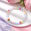 Candy Color Acrylic Beaded Stretch Bracelets BJEW-JB10158-01-2