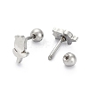 201 Stainless Steel Barbell Cartilage Earrings X-EJEW-R147-39-3