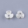 3-Petal ABS Plastic Imitation Pearl Bead Caps X-OACR-T018-01-2