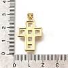 Rack Plating Brass Micro Pave Cubic Zirconia Pendants KK-L226-005G-04-3