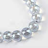 Electroplate Glass Beads Strands EGLA-Q062-8mm-A07-2
