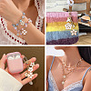 48Pcs 6 Styles Alloy Enamel Pendants ENAM-TA0003-40-9