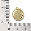 Brass Micro Pave Cubic Zirconia Pendants KK-E092-16G-01-3