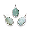 Natural Agate Pendants G-L512-D28-1