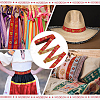 Ethnic Style Polyester Jacquard Ribbon OCOR-WH0078-478A-04-5