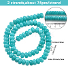 2 Strands Natural White Jade Beads Strands G-PA0001-23B-2