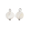 Natural Shell Disc Pendants STAS-D378-31P-1