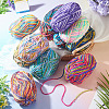 Light Gradient Segment Dyed Polyester Yarn DIY-TADJ0002-005D-7