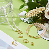 6Pcs 6 Styles Brass Micro Pave Clear Cubic Zirconia Screw Carabiner Lock Charms KK-DC0005-06-5
