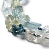 Rough Raw Natural Aquamarine Beads Strands G-G010-17-3