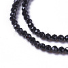 Natural Black Rutilated Quartz Beads Strands G-F596-41-3mm-3