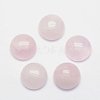 Natural Rose Quartz Cabochons G-P393-R20-10mm-2